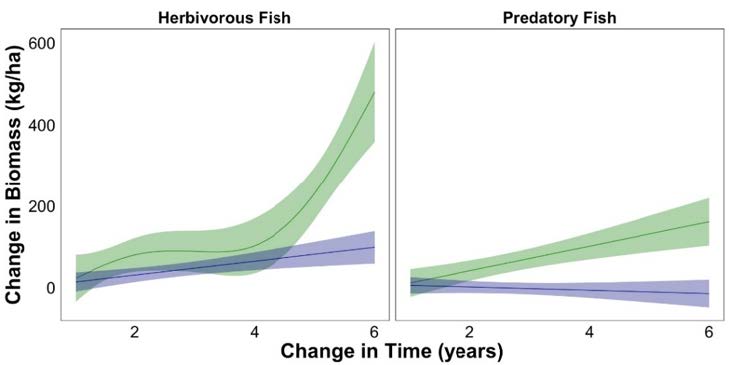 Fish Forever Progress Update 13 - Chart - Change in biomass