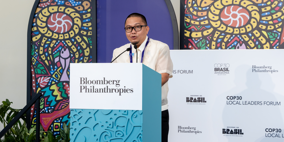 Coastal 500 member Mayor Alfredo Coro of the Philippines speaking at a session during COP30 called Leading from the Coast: Nature-Based Solutions for a Climate Ready FutureThis session brought together Brazilian and global voices to highlight how collaboration across governance levels is turning climate ambition into tangible results, and how coastal subnational governments and municipalities are leveraging nature, particularly coastal and marine ecosystems, to build resilience.

COP30 in Belém, Brazil, November 2025.