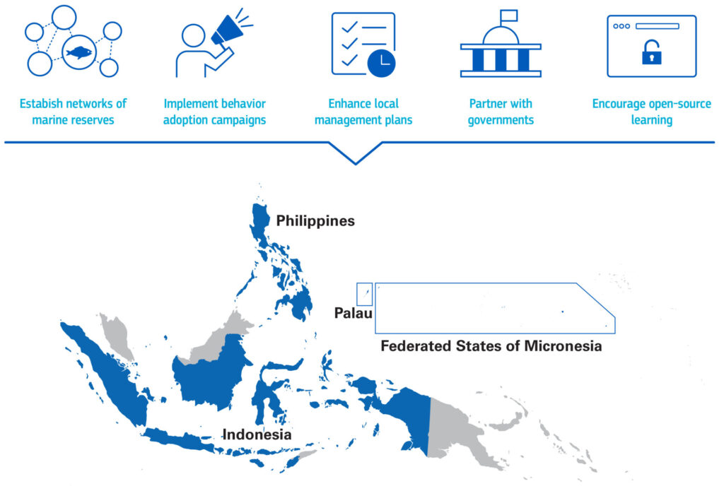 Map of the Asia Pacific region.