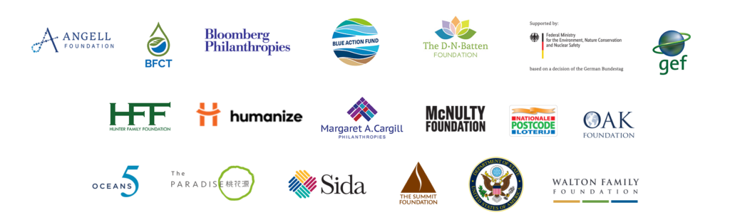 Fish Forever Progress Update Funder logos.