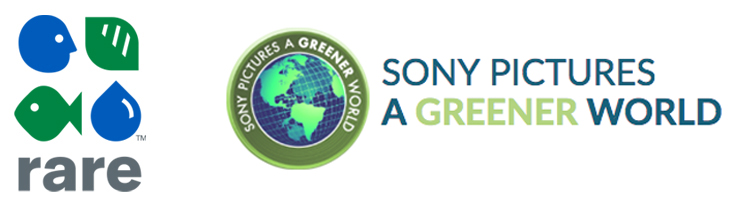 rare and sony green logo