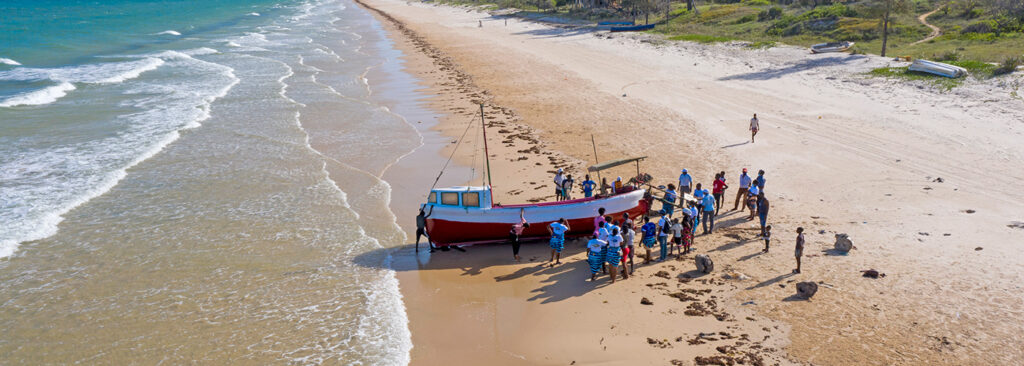 Fishing community in Mozambique.