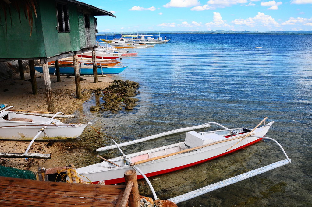 Local fishing boats in Inabanga