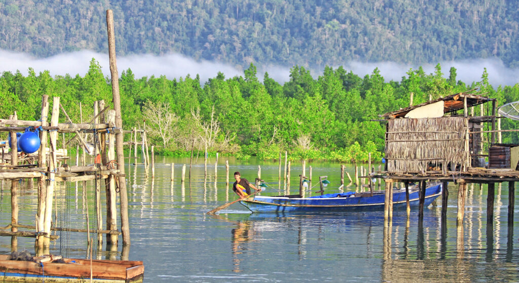 Indonesian fishing village