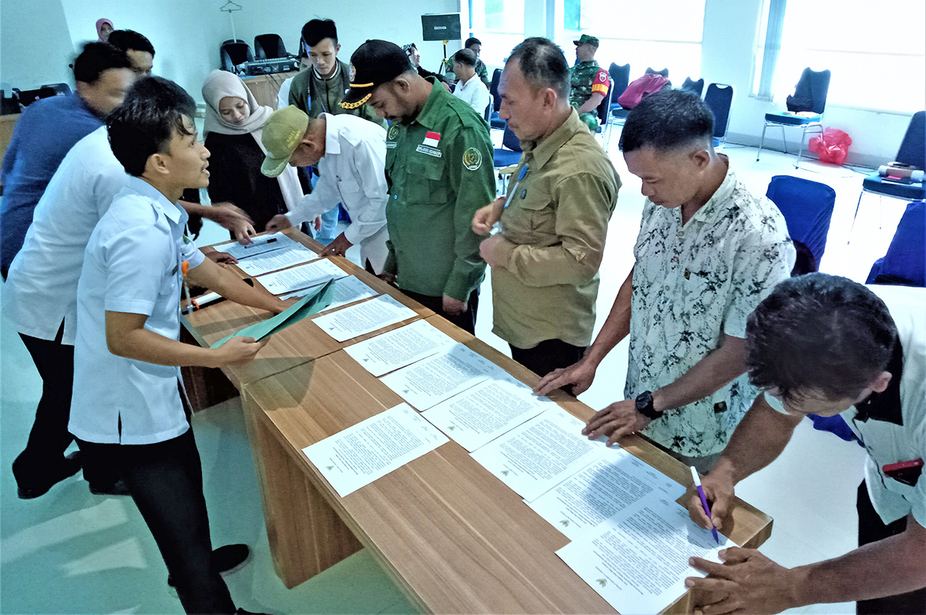 Pledge signing in the Konawe Kepulauan district