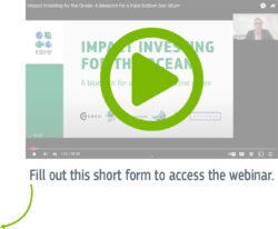 Impact Investing for the Ocean webinar thumbnail.