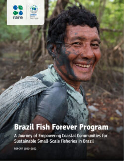 Screenshot of the covor of the Brazil Fish Forever Program report.