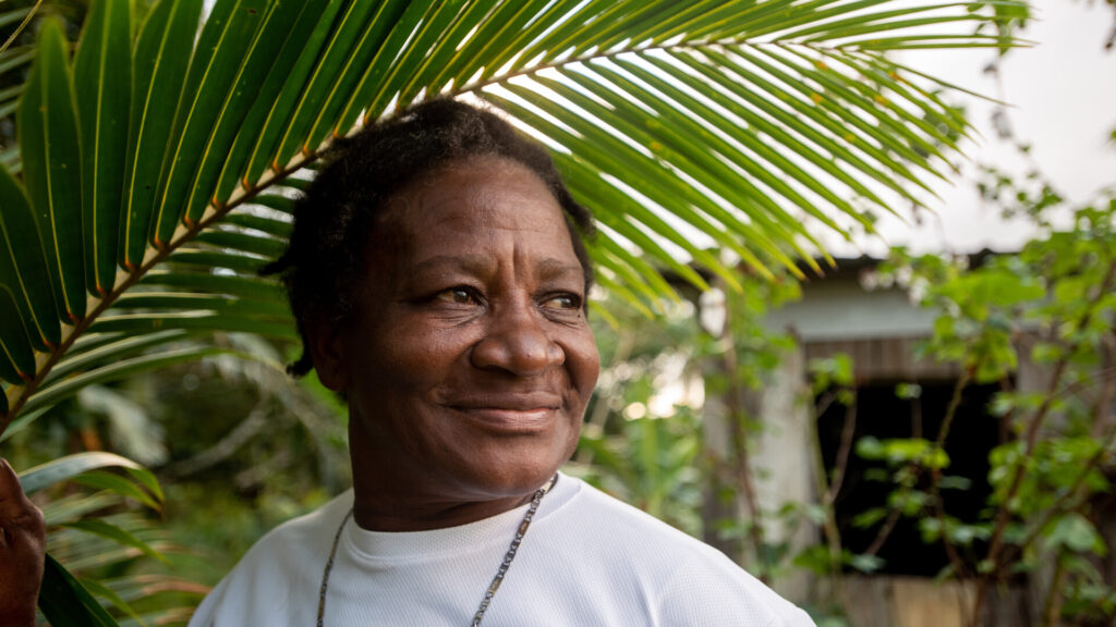 Sofia Bulnes is the President of Abiniruni Savings Club, a group made up of the “Canoe Ladies” of Cocalito.