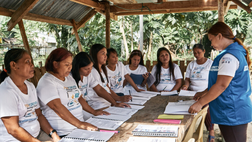 Savings club meeting in the Philippines. 