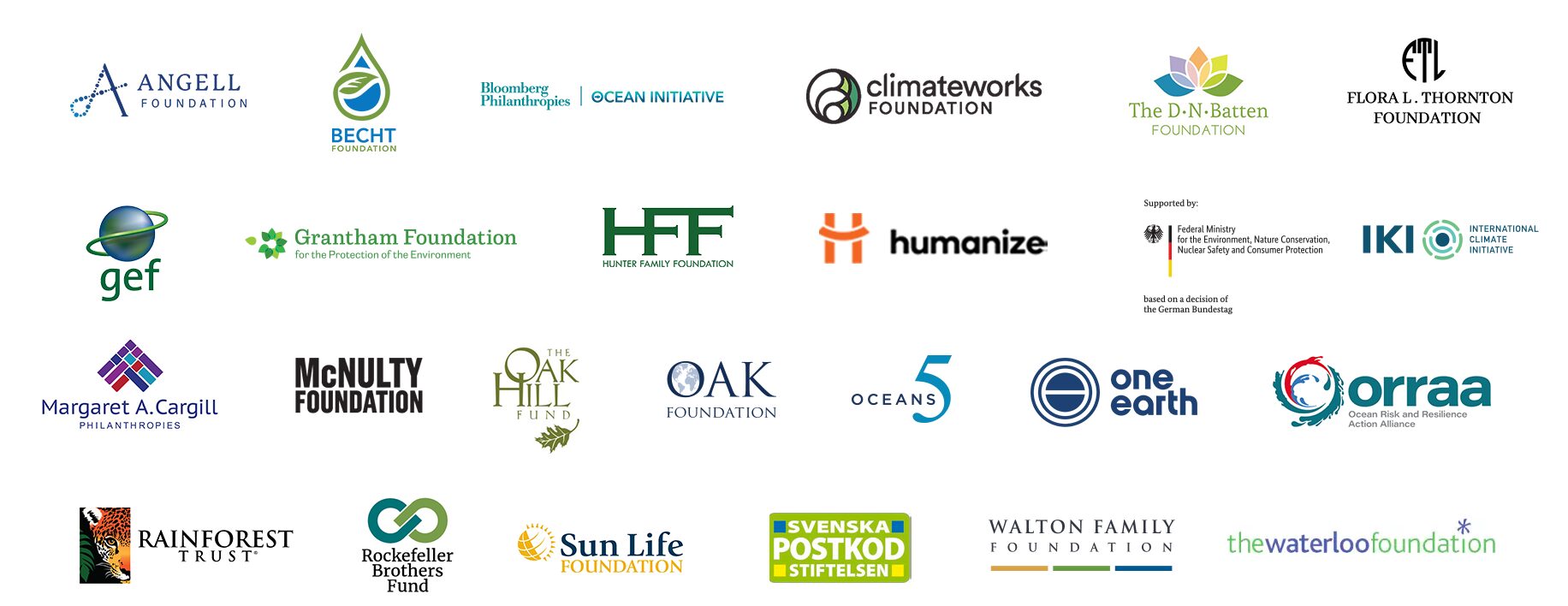 Fish Forever program funders' logos.