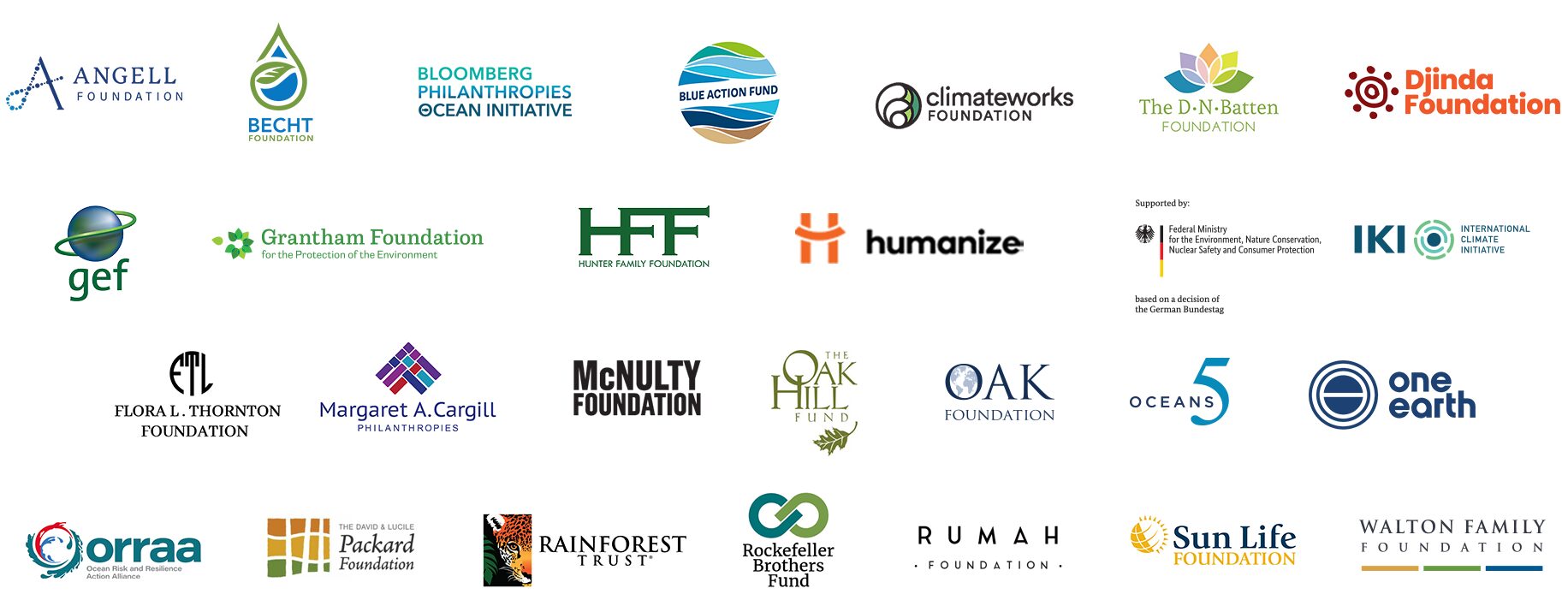 Rare's Fish Forever program funder logos.