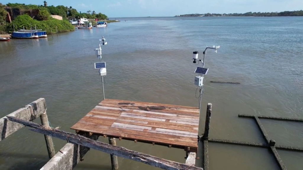 Dock in Brazil that uses AI to turn coastal data into WhatsApp voice alerts that help fishers and oyster farmers plan, adapt, and protect their livelihoods.