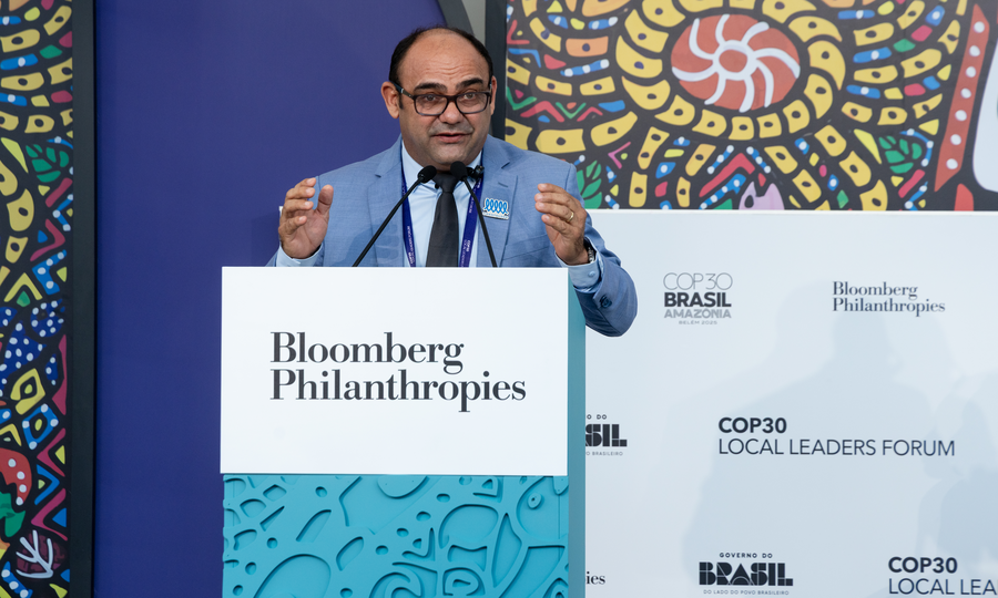 CCoastal 500 member Mayor Francisco Edinaldo Queiroz Nogueira from Brazil speaking at a session during COP30 called Leading from the Coast: Nature-Based Solutions for a Climate Ready Future