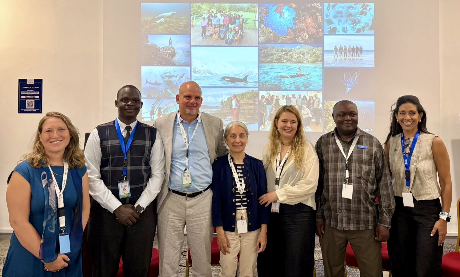 Mr. João Bento Zampula (second from right) with panelists. 
