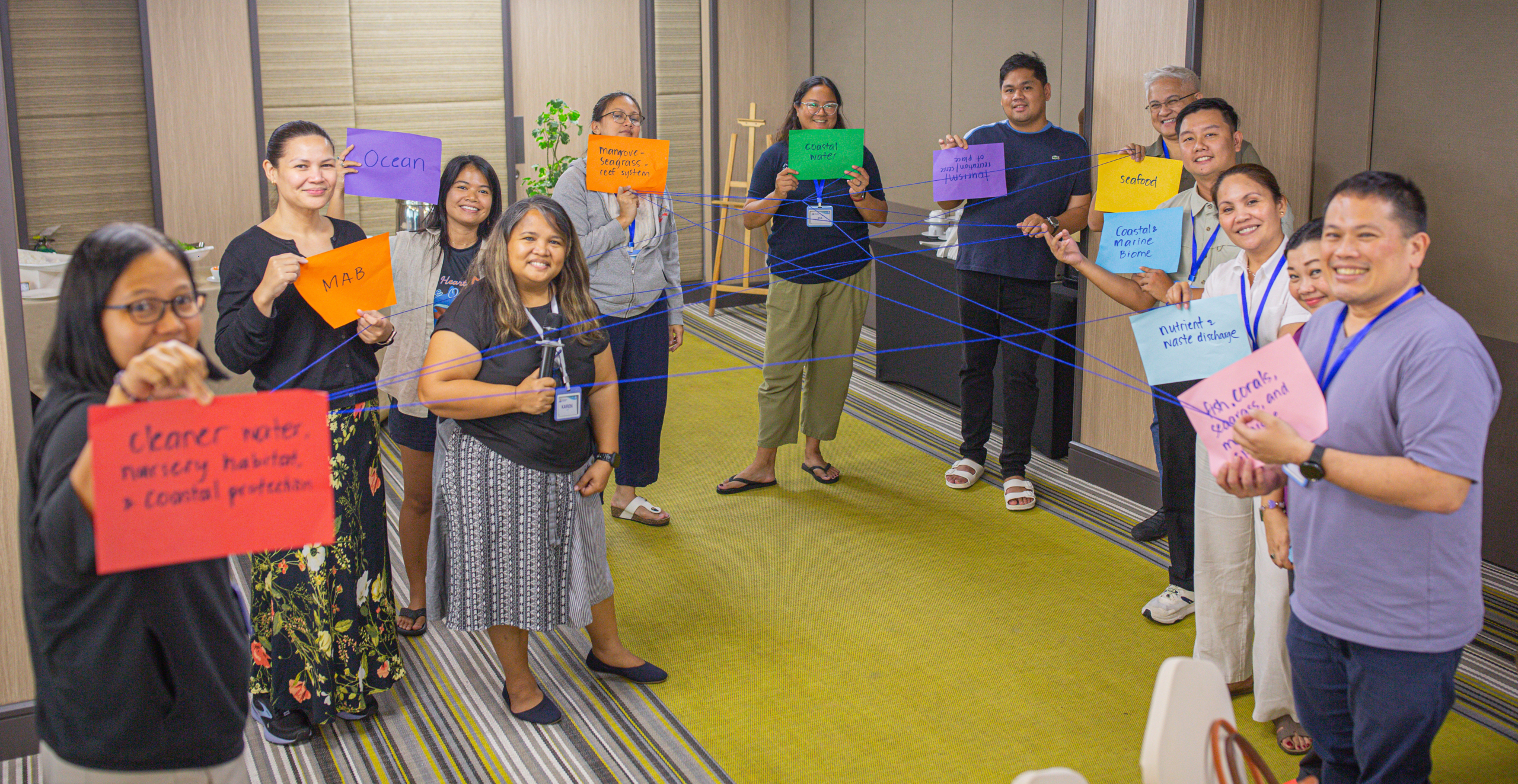 Representatives from the selected enterprises participating in an intensive nature-based solutions integration workshop in Mactan, Cebu, Philippines.