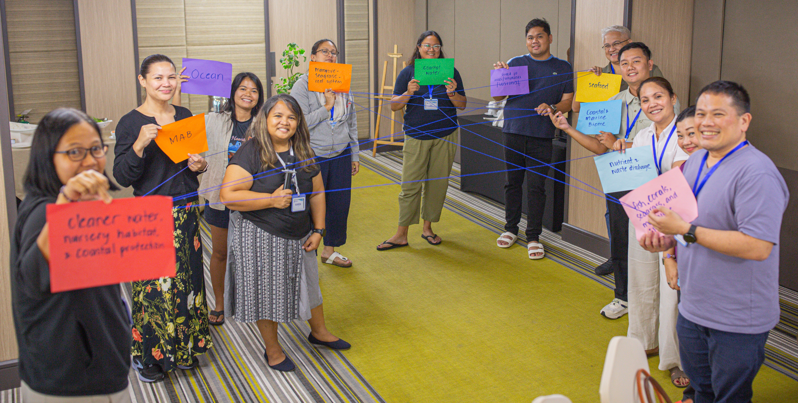 Representatives from the selected enterprises participating in an intensive nature-based solutions integration workshop in Mactan, Cebu, Philippines.